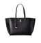 Burberry TB Medium Leather Tote Bag Top Handle Black Handbag New