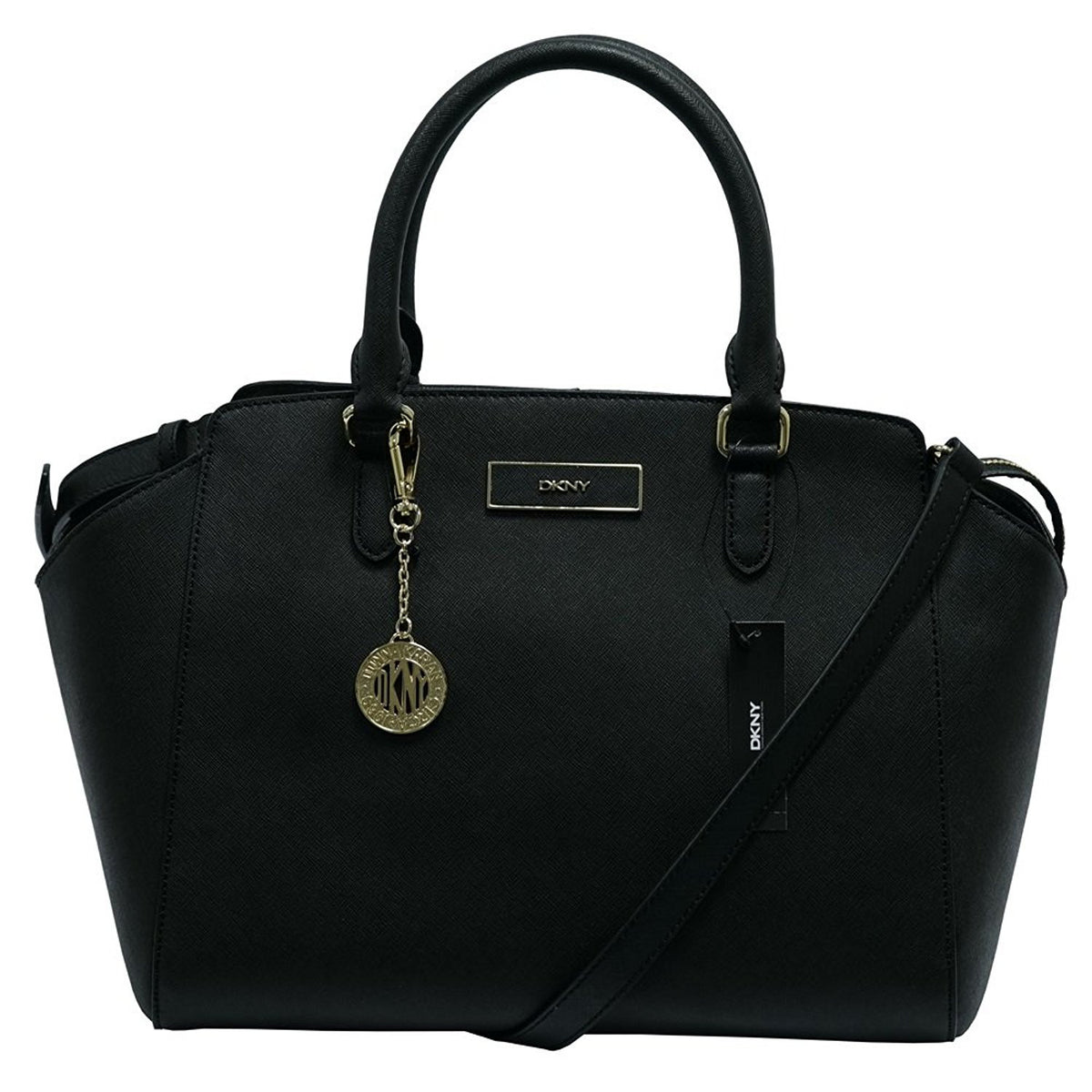 dkny mini bryant park cross saffiano backpack Dkny Bryant Park Saffiano Leather Large Tote Black Handbag Bag New– Bag Lady Shop