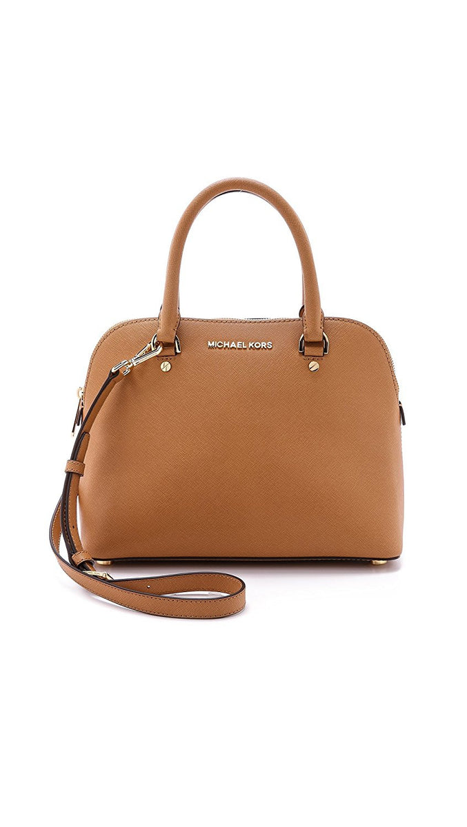 Satchel Brown Cindy Large Dome Satchel Michael Kors Michael Kors