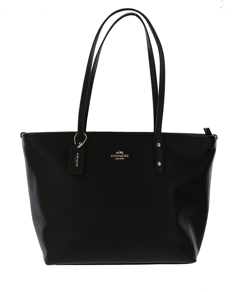 Coach city zip tote black outlet