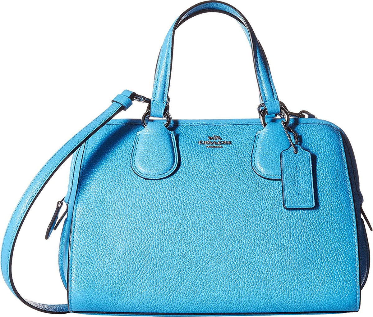 COACH Women's Pebbled Leather Mini Nolita Satchel 33735– Bag Lady Shop