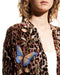 Johnny Was Penelope Velvet Bolero Leopard Embroidery Butterfly Jacket Black  NEW