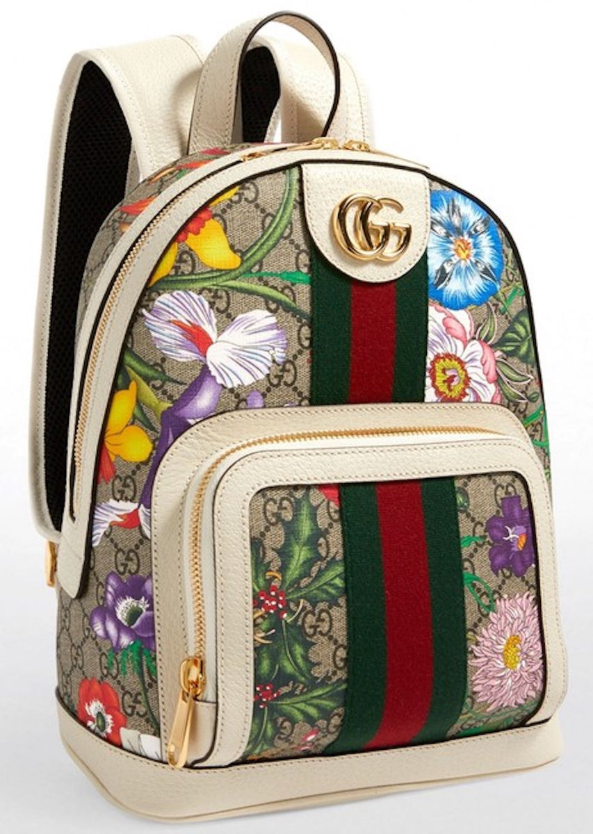 Gucci GG Supreme Beige Canvas Backpack