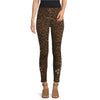 Johnny Was Legging Penelope Leggings Leopard Embroidery Floral Pants Medium NEW