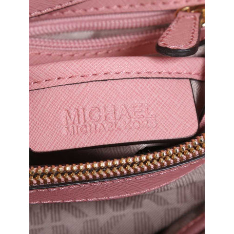 Michael Kors Cynthia Satchel Medium Handbag Pale Pink Shoulder Bag Purse New
