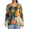 Johnny Was Kimbra Favorite Long Shirt Flared Swing Tee Floral Yellow Top XL NEW