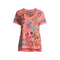 Johnny Was Sheri Everyday Tee Short Sunset Pink Embroidered Floral Shirt Top Small NEW