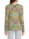 Johnny Was Etris Janie Favorite Long Sleeve Button Henley Tee Shirt Beige Top NEW