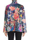 Johnny Was Janie Favorite Long Crew Tee Floral Shirt Mcdreamer Top Blue XXL NEW