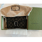 Gucci Dionysus GG Mini Chain Wallet Black Denim Handbag Silver Italy Bag NEW