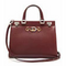 Gucci Zumi Gold Red Shoulder Top Handle Bag Leather bordeaux 569712 Wine New