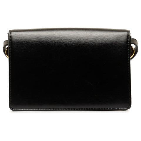 Gucci Black Ring Michel GG Handbag Azalea Calf Leather Gold Bag Italy Purse NEW