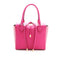 Michael Kors Collection Fuschia Pink Leather Grommet Gold Hand Bag Purse New