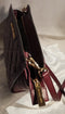 Michael Kors Selma Quilted Mini Messenger Claret Maroon Crossbody Purse Bag New