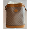 GUCCI GG Disney X Mickey Mouse Print Bucket Leather Tan Brown Italy Bag Mini NEW