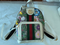 Gucci Ophidia Flora Beige White Leather Canvas Backpack Handbag Bag Italy NEW