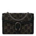 Gucci Dionysus GG Mini Bag Chain Wallet Black Crossbody Handbag Italy New