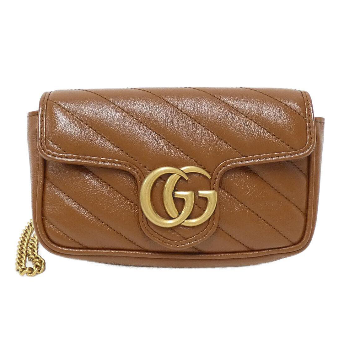 【送料&関税込】Gucci Brown Leather Mini Gg Crossbody Bag Gucci Brown Leather Mini Gg Crossbody Bag | italist, ALWAYS
