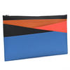 Longchamp Ruban Clutch Black Handbag Le Foulonne Bag Blue Orange Leather Wallet New