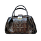Brahmin Laura Satchel Espresso Orinoco Feminine Zip Tote Leather Handbag Bag New