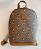 GUCCI GG Disney X Mickey Mouse Supreme Backpack Leather Tan Brown Italy Bag New