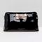 Ted Baker Women LEZLIE Bow Detail Cosmetic make up Bag Handbag Black Patent New