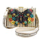 Mary Frances Butterfly Fantasy White Bag Black Flowers Handbag Floral Purse New