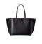 Burberry TB Medium Leather Tote Bag Top Handle Black Handbag New