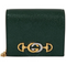 Gucci Zumi Chain Mini Bag Vintage Green Leather Card Case Gold Italy Handbag NEW