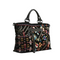 Johnny Was Dreamer Overnight Tote Bag Weekender Leather Handbag Purse Black NEW