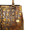 Brahmin Joan Tote Fall Tortoise Melbourne Brown Leather Zip Top Bag Handbag New