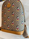 GUCCI GG Disney X Mickey Mouse Zip Around Tan Brown Purse Wallet Italy NEW