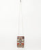 Mary Frances Turquoise Power Cell Phone Crossbody Pouch Bag Cream Red Beaded NEW