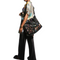Johnny Was Dreamer Overnight Tote Bag Weekender Leather Handbag Purse Black NEW