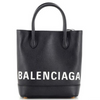 Balenciaga Logo Ville Tote Handbag Leather Bag XXS Black Shoulder Strap NEW