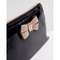 Ted Baker Women LEZLIE Bow Detail Cosmetic make up Bag Handbag Black Patent New
