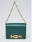 Gucci Zumi Chain Mini Bag Vintage Green Leather Card Case Gold Italy Handbag NEW