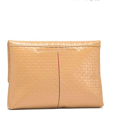 Hammitt VIP Medium Bag Zipper Leather Handbag Toast Tan Weave Gold Purse NEW