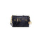 Michael Kors Medium McGraw Messenger Bag Zip Black Handbag Leather Gold New