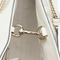 Gucci Soho Ivoire Ivory Gold White Hobo Leather Shoulder Bag Handbag Purse New