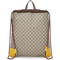Gucci Drawstring Tiger Pre Loved Webline Beige GG Supreme Coated Canvas Neo Vintage Shoulder Bag Backpack Brown New