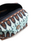 Tory Burch Virginia Cosmetic Case Blue Brown Pouch Bag Tori Handbag Make Up New