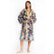 Johnny Was Cozy Robe Valentina Floral Print Long Sleeve With Tie Belt L/XL New