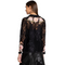 Johnny Was Veronne Lace Blouse (SLIP) Long Sleeve Floral Embroidery Black Top Shirt New