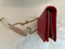 Gucci Soho Red GG Crossbody Wallet Leather Handbag Shoulder Bag Italy New