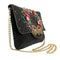 Mary Frances Traditions Black Chain Crossbody Special Bag Bead Handbag Purse NEW