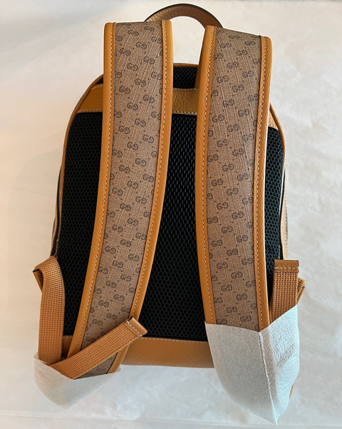 GUCCI GG Disney X Mickey Mouse Zip Around Tan Brown Purse Wallet Italy NEW