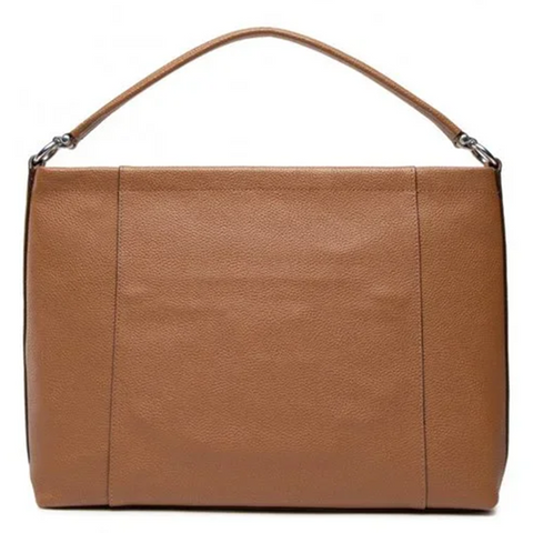 Coach Pebbled Leather Scout Hobo Saddle Soft Zipper Handbag Bag Brown Purse NEW