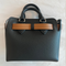 Burberry Baby Triple Stud Leather Belt Tote Bag Top Handle Black Handbag NEW