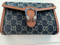 Gucci Dionysus GG Mini Chain Wallet Brown Denim Crossbody Handbag Italy New